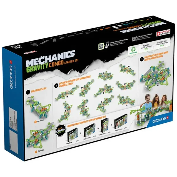 Geomag: Mechanics Gravity Recycled Zestaw startowy 153 szt. zdjęcie 2