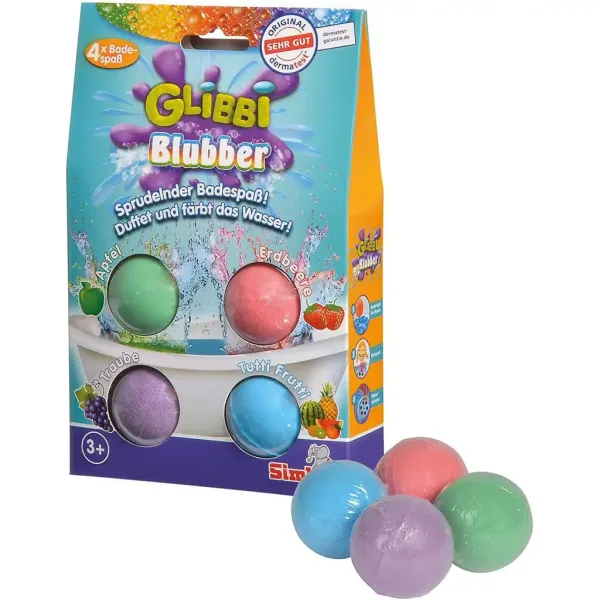 Glibbi Bluber 4-pak kula do kąpieli - Simba Toys zdjęcie 2