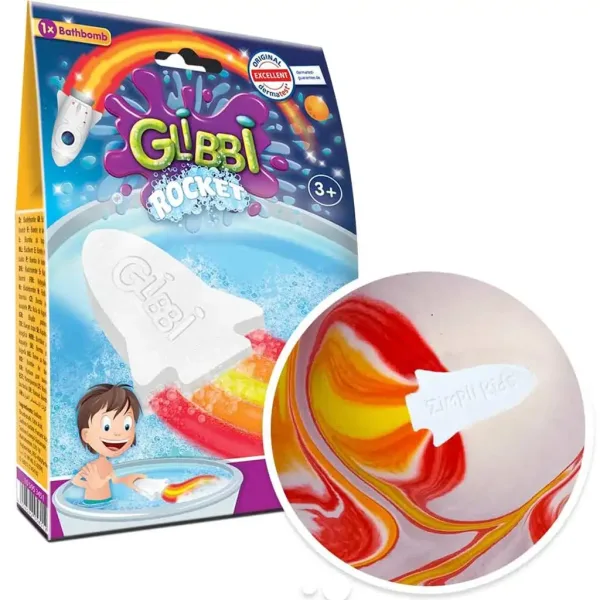 Glibbi Rocket: Kąpielowa bomba w kształcie rakiety z kolorami płomieni - Simba toys zdjęcie 1