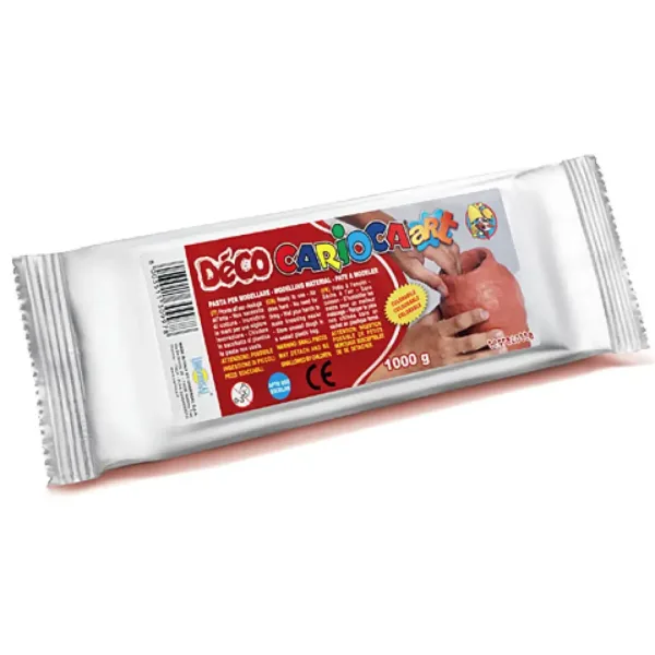 Glina modelarska w kolorze terakoty 1000g - Carioca zdjęcie 1