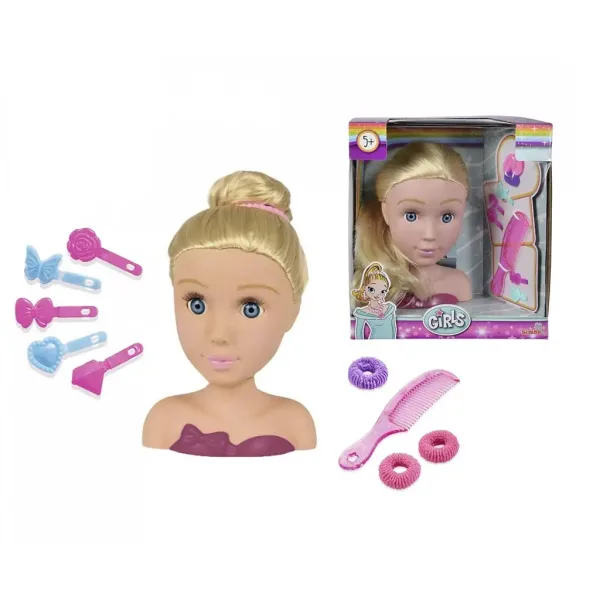 Blond głowa lalki do stylizacji z akcesoriami - Simba Toys zdjęcie 2