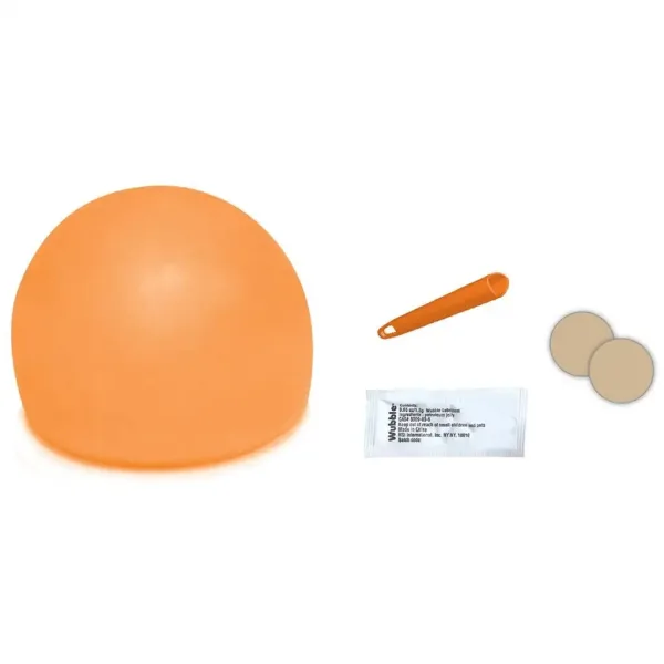 Glowzilla Wubble świecąca piłka bąbelkowa w kolorze neonowym pomarańczowym 75 cm zdjęcie 3