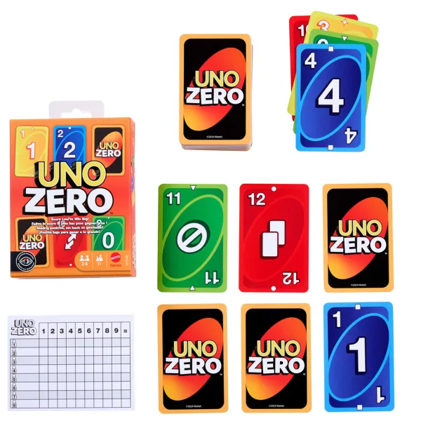 Gra karciana UNO Zero - Mattel zdjęcie 2