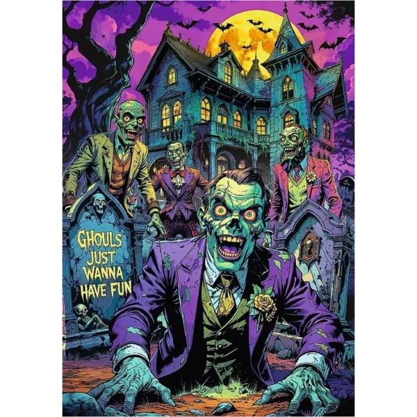 Hall of Horror: Zombie 1000-elementowe Puzzle Premium Plus - Trefl zdjęcie 2