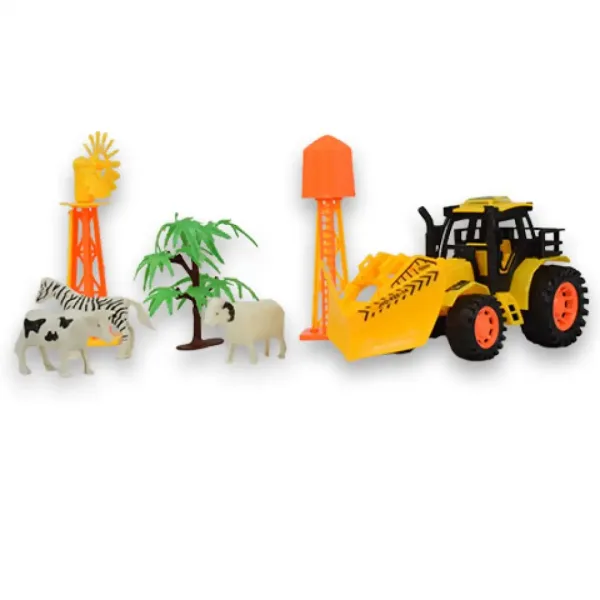 Happy Farm: Zestaw farmy z traktorem, zwierzętami i akcesoriami zdjęcie 2
