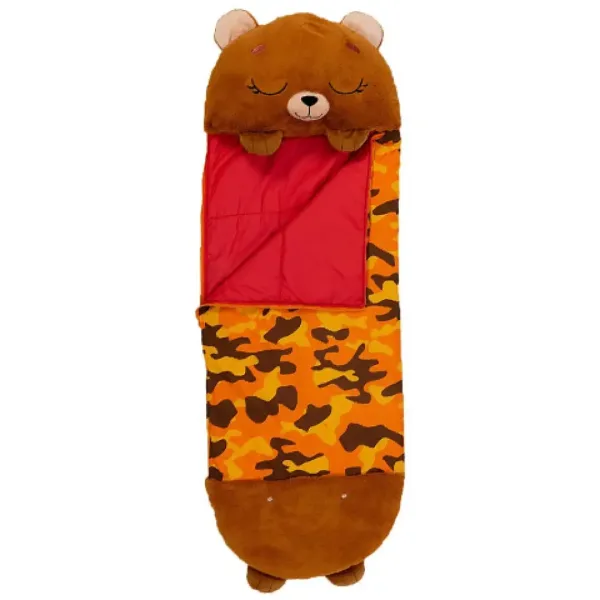 Happy Nappers: Brązowy miś poduszka-śpiwór 137 cm zdjęcie 2