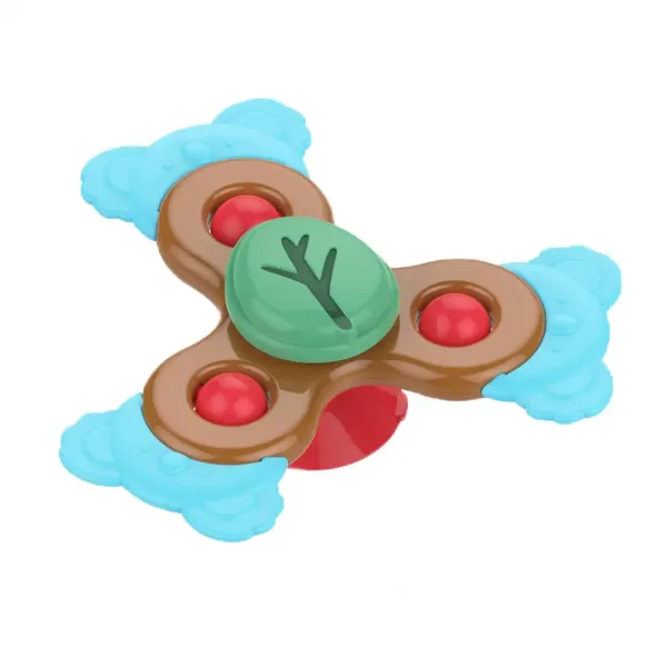 Happy World: Zestaw edukacyjny dla niemowląt 3 szt. zwierzęta spinner zdjęcie 3