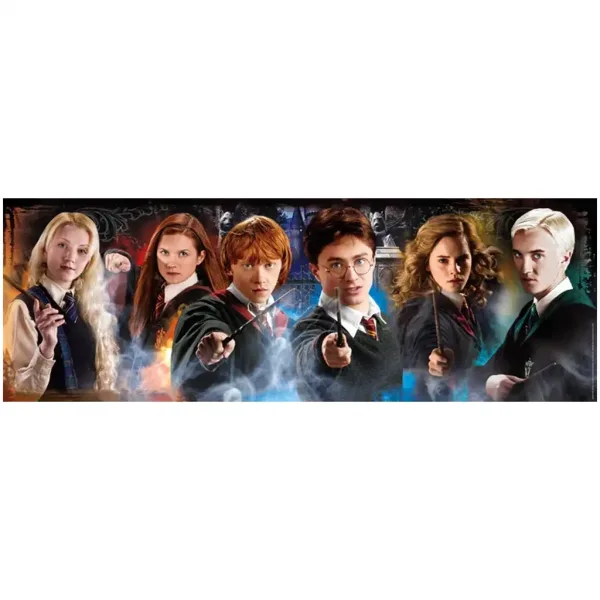 Harry Potter - Dziedzictwo Hogwartu 1000-częściowe puzzle panoramiczne z plakatem - Clementoni zdjęcie 2