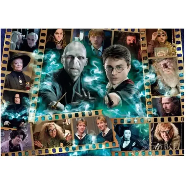Harry Potter - Przeznaczenie świata czarodziejów 1000-elementowe puzzle z plakatem - Clementoni zdjęcie 2