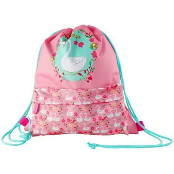 Must: Worek na buty, worek sportowy z łabędziem 33x39 cm zdjęcie 1