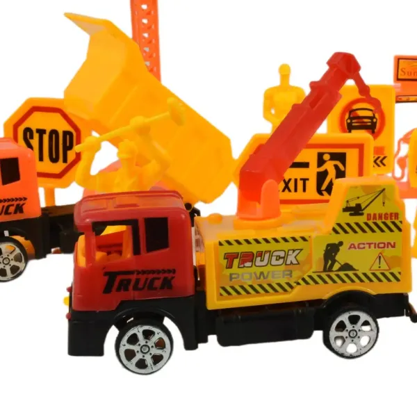 Heavy Duty: Zestaw do zabawy w budownictwo z samochodami na napęd frykcyjny i akcesoriami zdjęcie 12