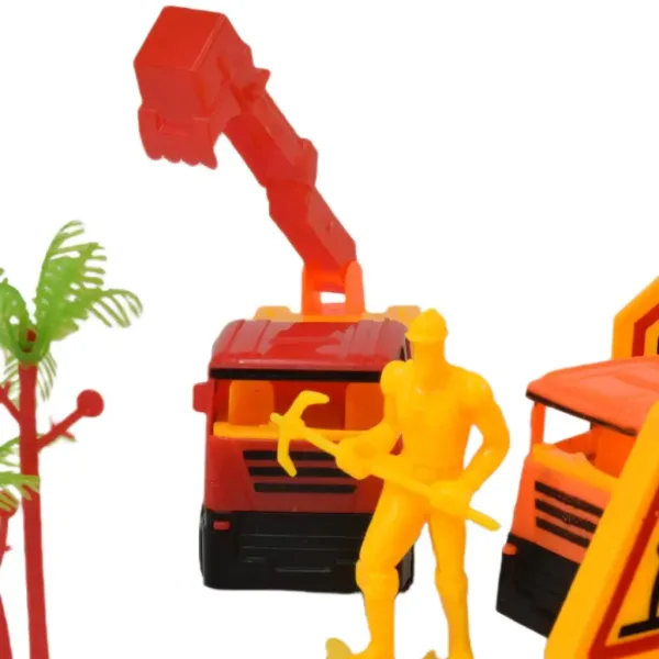 Heavy Duty: Zestaw do zabawy w budownictwo z samochodami na napęd frykcyjny i akcesoriami zdjęcie 14