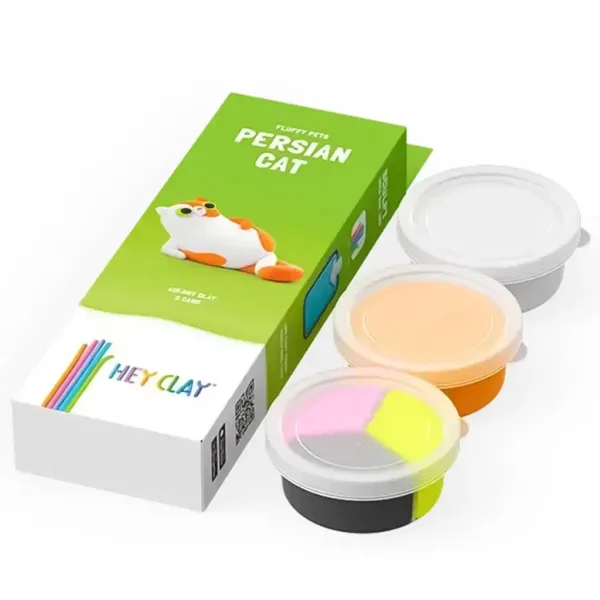 Hey Clay: Zestaw do modelowania z mięciutką figurką perskiego kotka zdjęcie 2