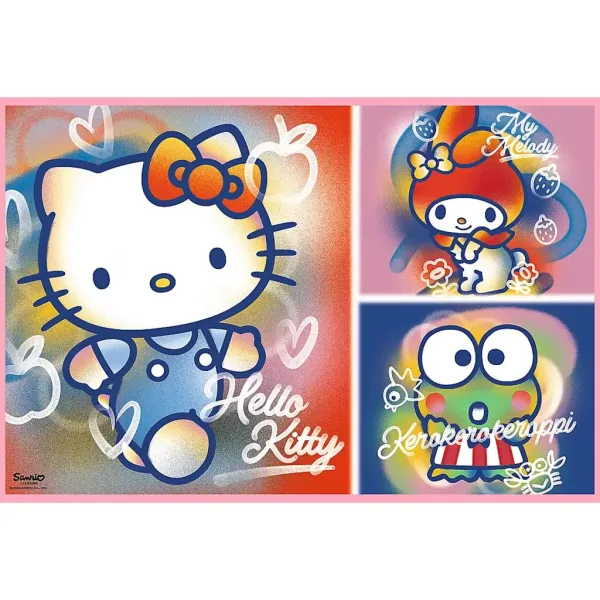 Hello Kitty i przyjaciele 2x200 elementów puzzle - Trefl zdjęcie 2
