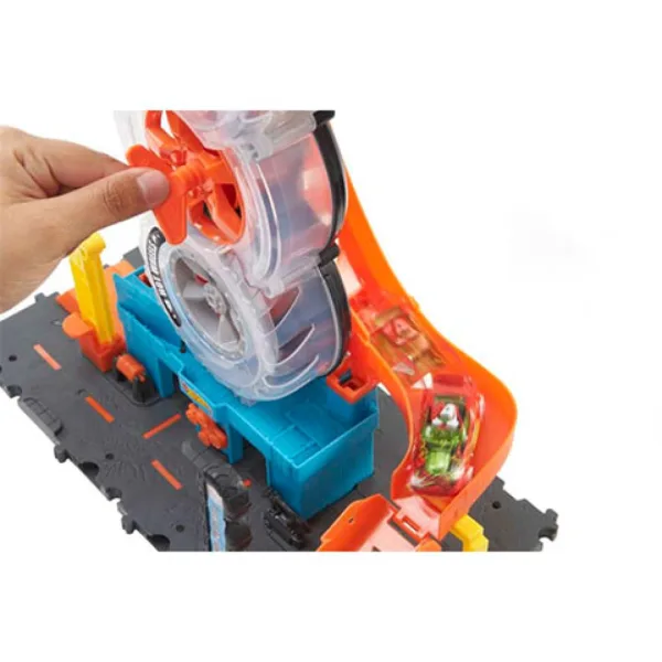 Hot Wheels: City Trójkołowy Serwis Opon - Zestaw do Zabawy - Mattel zdjęcie 3