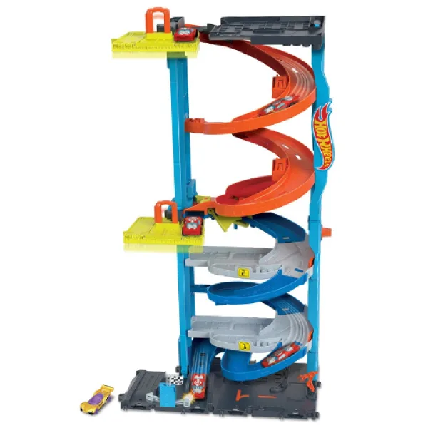 Hot Wheels City: Zestaw do zabawy 2 w 1 Wieża Wyścigowa – Mattel zdjęcie 3