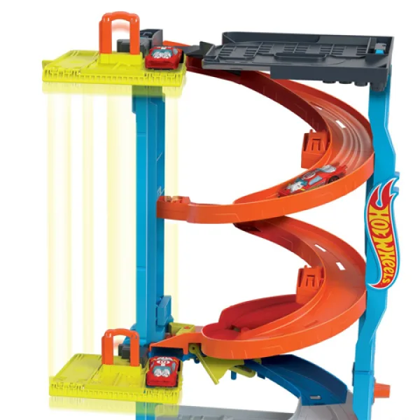 Hot Wheels City: Zestaw do zabawy 2 w 1 Wieża Wyścigowa – Mattel zdjęcie 4