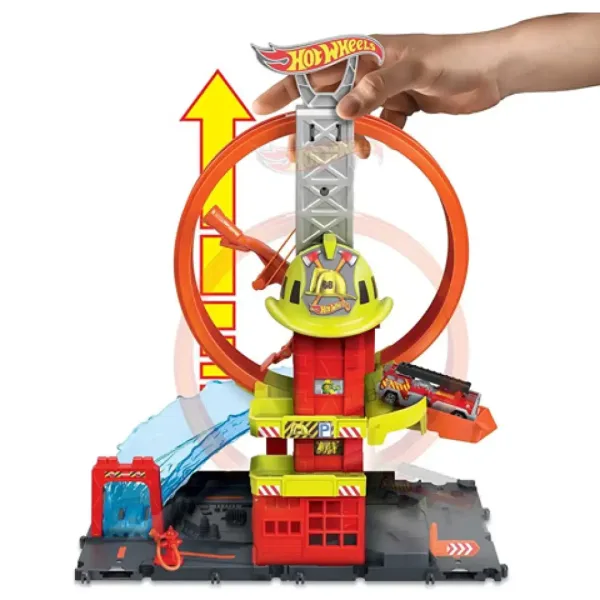 Hot Wheels City: Zestaw zabawkowy remiza strażacka - Mattel zdjęcie 3