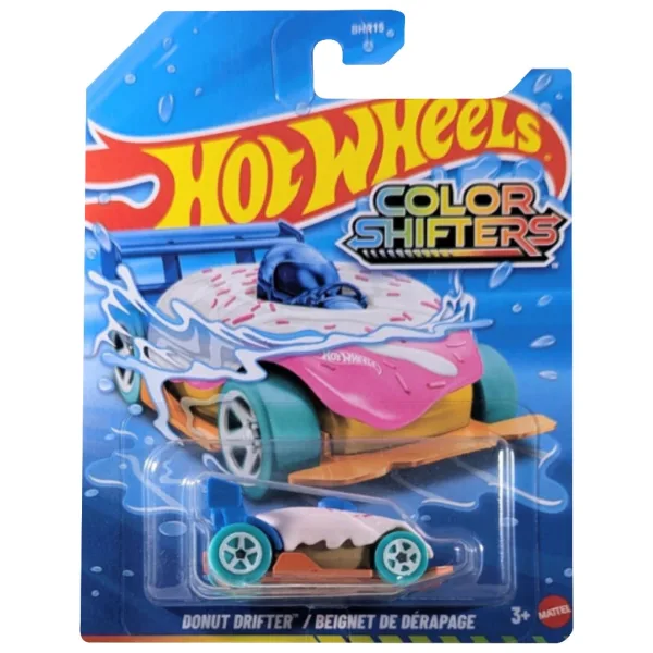 Hot Wheels: Donut Drifter samochodzik zmieniający kolor 1/64 - Mattel zdjęcie 1