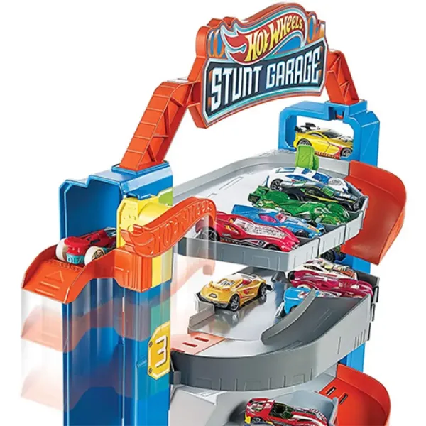 Hot Wheels Kaszkader Garaż zestaw torów z samochodem - Mattel zdjęcie 3