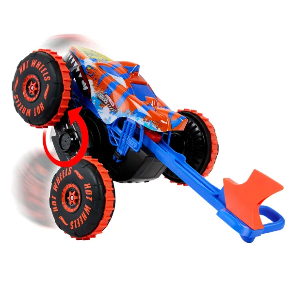 Hot Wheels Monster Trucks: Mega Tiger Shark RC samochód zdalnie sterowany - Mattel zdjęcie 2