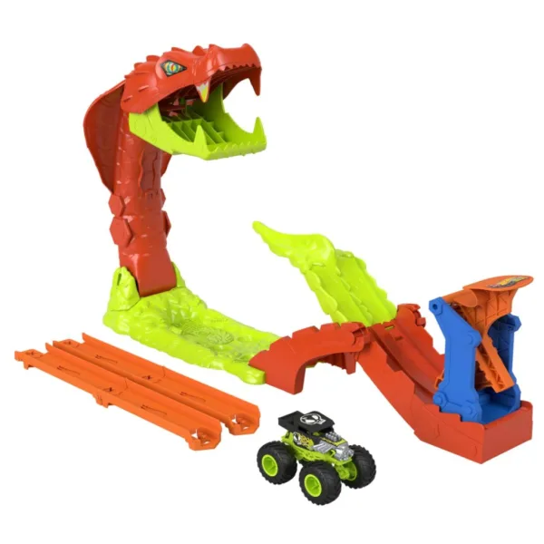 Hot Wheels Monster Trucks: Zestaw torowy Ukąszenie węża - Mattel zdjęcie 2