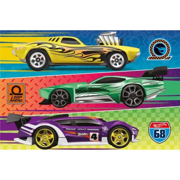 Hot Wheels wyścig 60-elementowe puzzle - Trefl zdjęcie 2