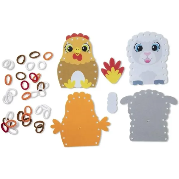 Hurkold! Zestaw kreatywny do tworzenia kukiełek ze zwierzętami z farmy - Melissa & Doug zdjęcie 5