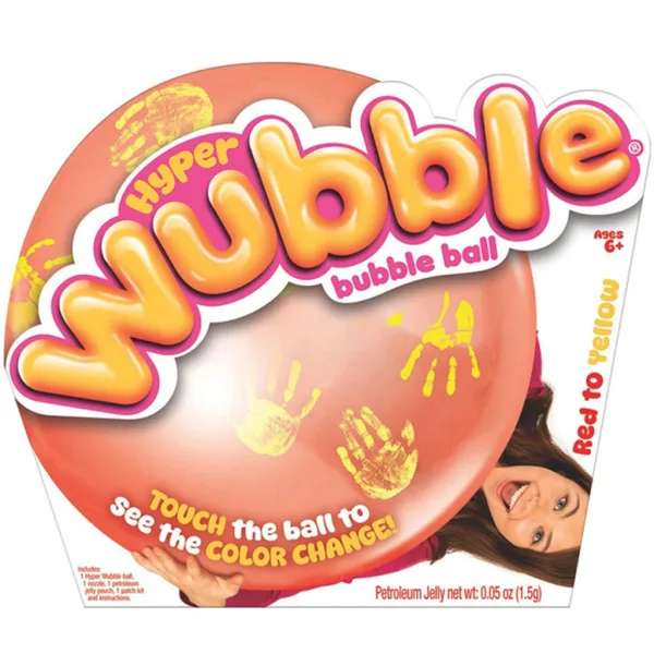 Hyper Wubble piłka bąbelkowa zmieniająca kolor - czerwono-żółta zdjęcie 1
