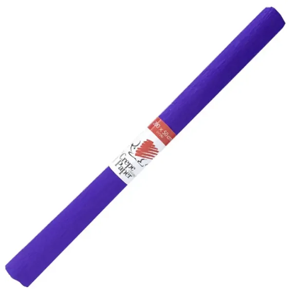 ICO: Süni bibuła krepowa w kolorze fiołkowym 200x50 cm zdjęcie 1