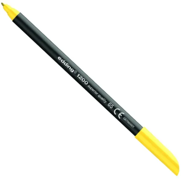 ICO: Edding 1200 pisak fibrowy w kolorze neonowym żółtym D10 (065) zdjęcie 1