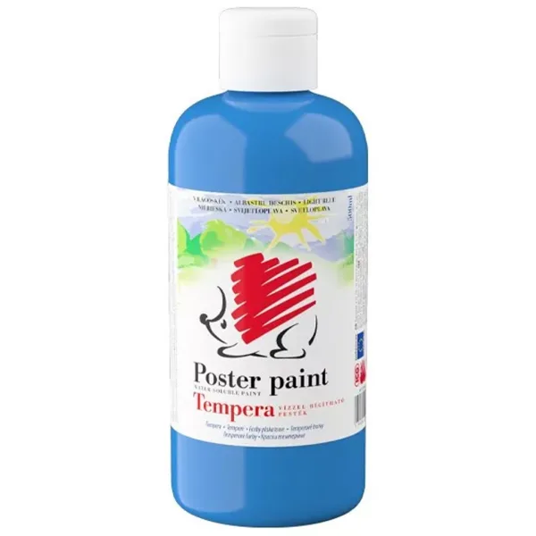 ICO: Farba temperowa jeżyk, kolor jasnoniebieski, 500 ml zdjęcie 1