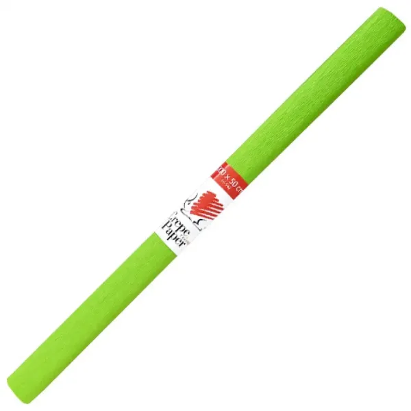 ICO: Süni bibuła krepowa w kolorze jasnozielonym 200x50 cm zdjęcie 1