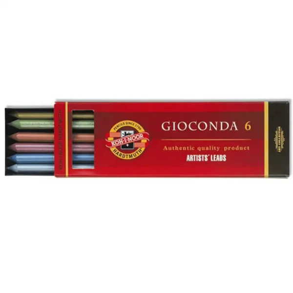 ICO: Koh-I-Noor Gioconda wkład do ołówka Metallic w sześciu różnych kolorach, 5,6 mm zdjęcie 1