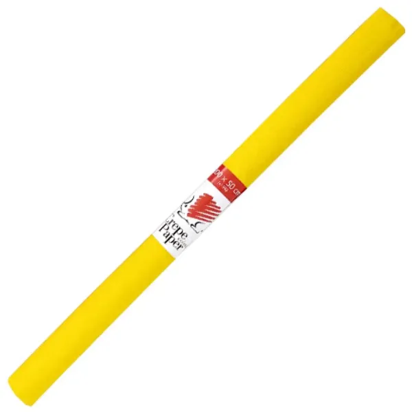 ICO: Süni bibuła krepowa w kolorze żółtym 200x50 cm zdjęcie 1