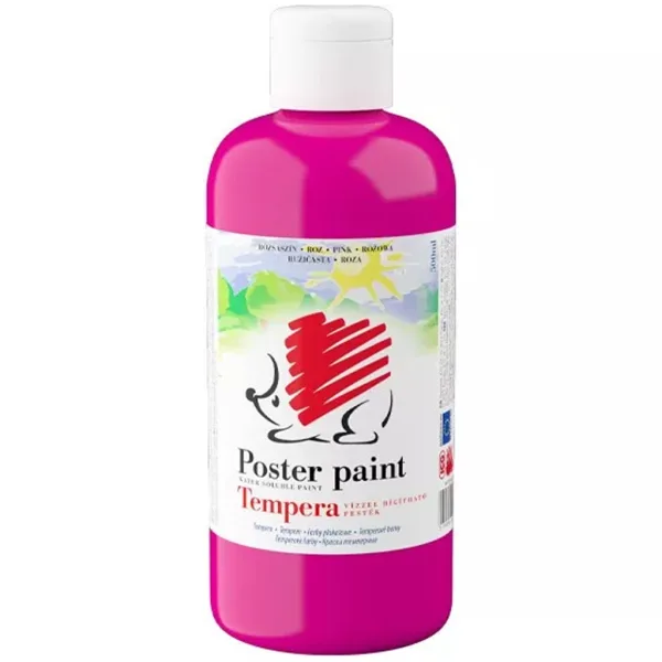 ICO: Tempera jeżyk w kolorze różowym, 500 ml zdjęcie 1