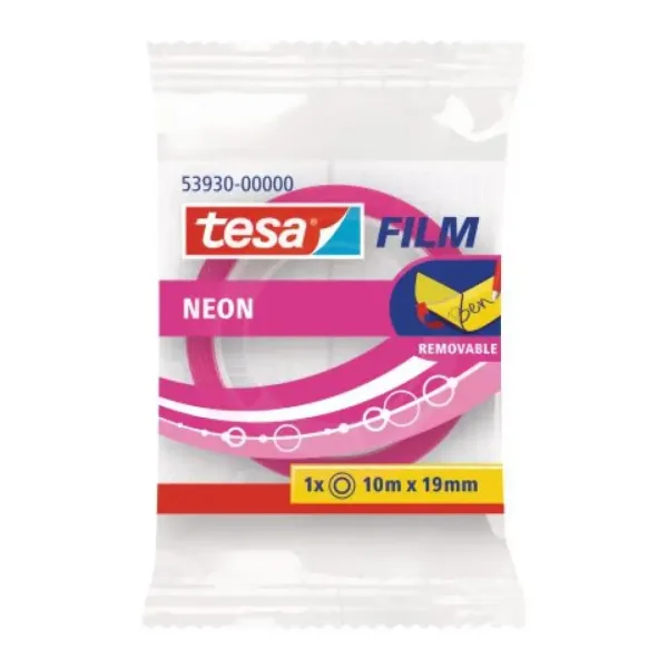 ICO: Tesa neonowa taśma klejąca do pisania, szerokość 19 mm, dostępna w 2 kolorach. zdjęcie 2