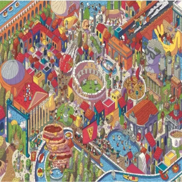 Imaginary Cities: Rzym UFT 1000-elementowe puzzle - Trefl zdjęcie 2
