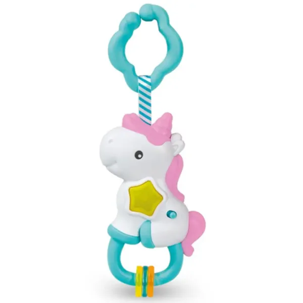 Interaktywna grzechotka Baby Unicorn ze światłem i dźwiękiem - Clementoni