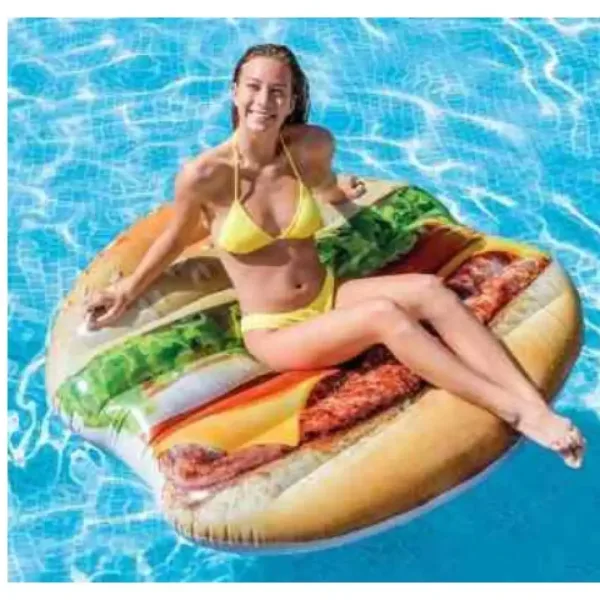 Intex: Dmuchany materac hamburger 145x142 cm zdjęcie 2