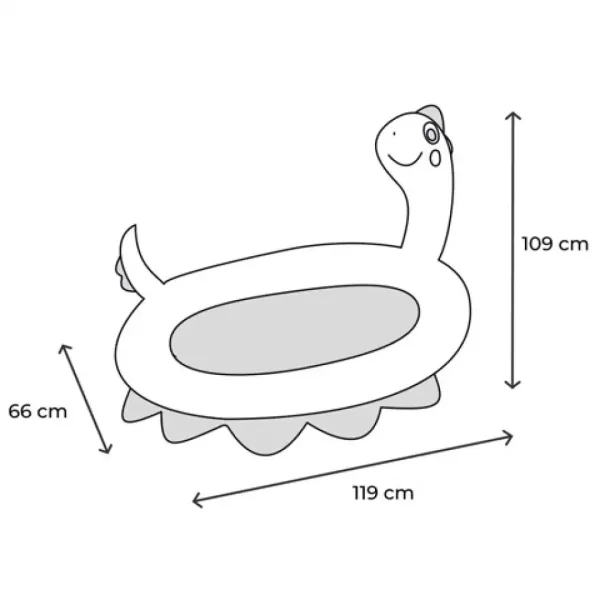 Intex: Nadmuchiwana brodzik dla dzieci z dinozaurem, z funkcją prysznica, 119x109x66 cm zdjęcie 3