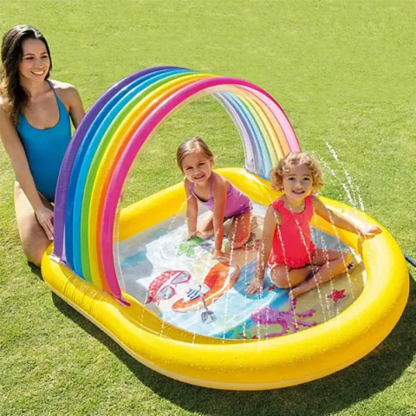 Intex: Tęczowy basen z fontanną 147x130x86cm zdjęcie 3