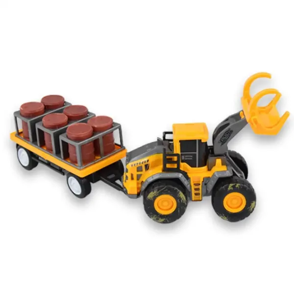 Inżynieryjna ciężarówka: Traktor z beczkami oleju i przyczepą 24 cm zdjęcie 3