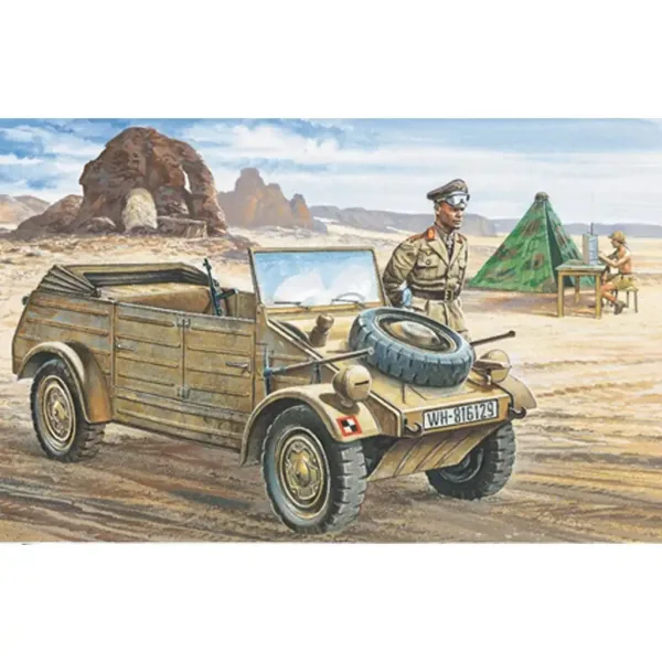 Italeri 1/35 VW Typ 82 Kübelwagen model pojazdu wojskowego zdjęcie 2