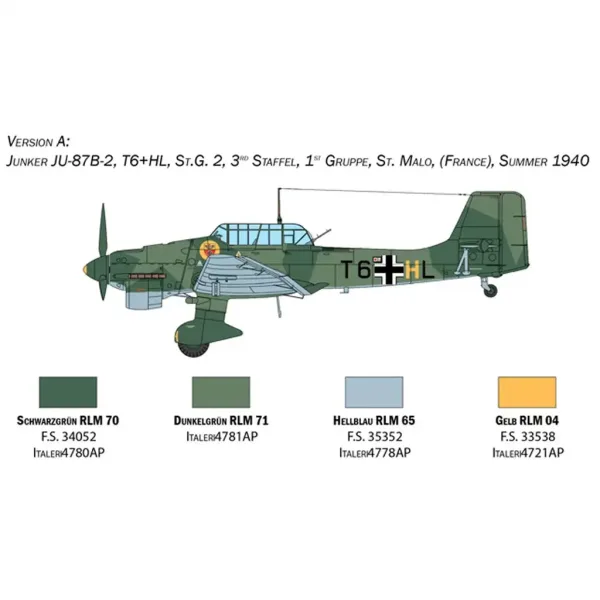 Italeri 1/48 Junkers Ju 87B Stuka model samolotu zdjęcie 3