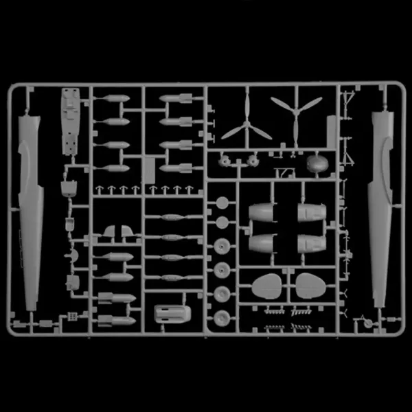 Italeri 1/72 Bf 110 C Zerstörer myśliwiec modelarski zdjęcie 8