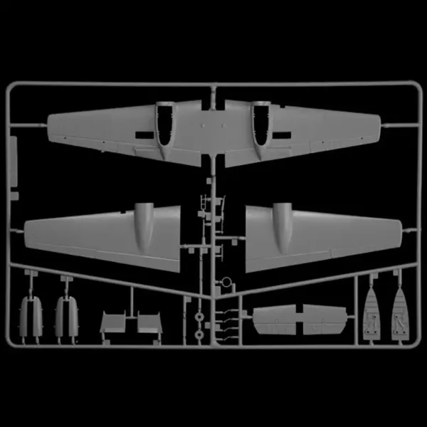 Italeri 1/72 Bf 110 C Zerstörer myśliwiec modelarski zdjęcie 9