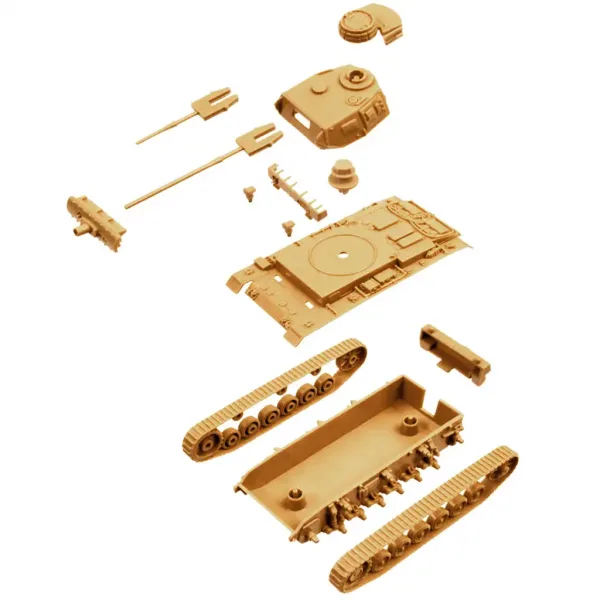 Italeri 1/72 Pz.Kpfw. III Ausf. J czołg zestaw modelarski 2-sztukowy zdjęcie 3