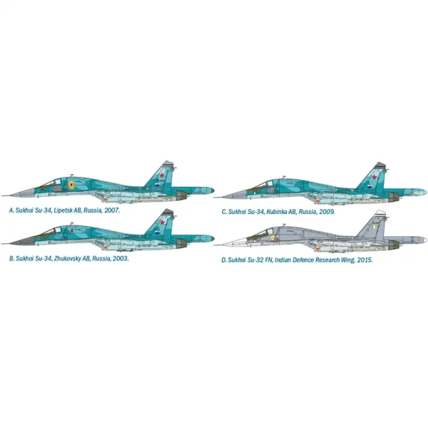 Italeri 1/72 Sukhoi Su-34/Su-32 FN myśliwsko-bombowy model samolotu zdjęcie 3