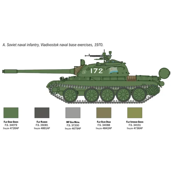 Italeri 1/72 model czołgu T-55A zdjęcie 3